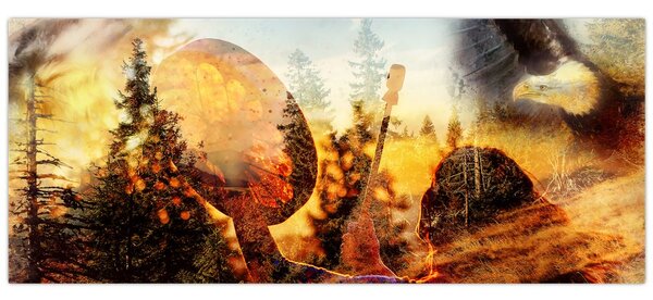 Tablou - Motiv șamanic (120x50 cm)