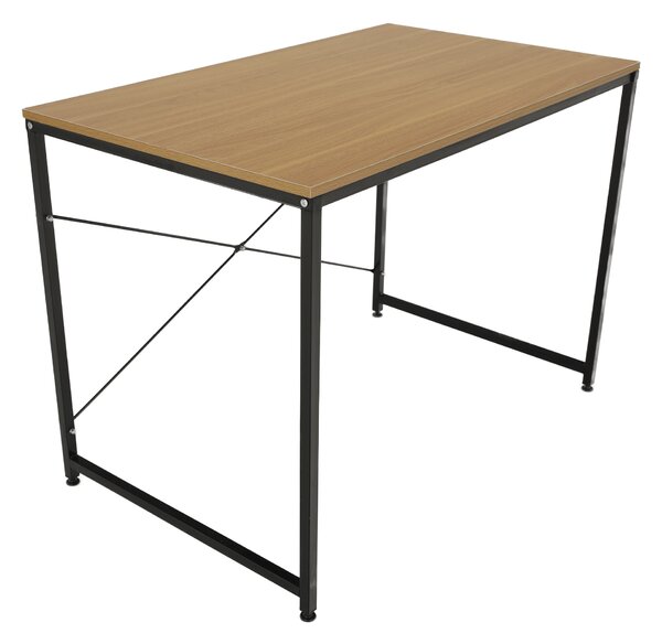 KONDELA Birou, stejar / negru, 100x60 cm, MELLORA
