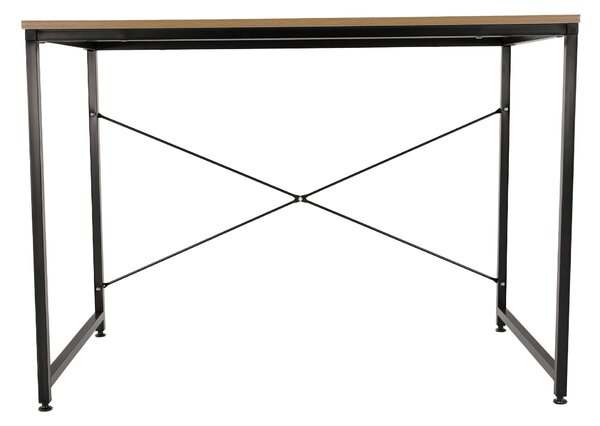 KONDELA Birou, stejar / negru, 100x60 cm, MELLORA
