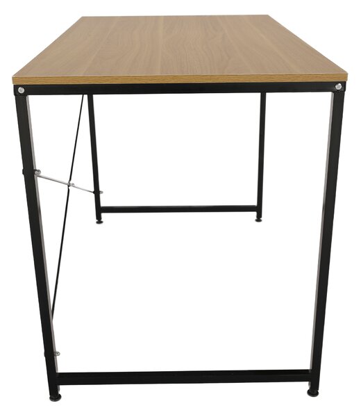KONDELA Birou, stejar / negru, 100x60 cm, MELLORA
