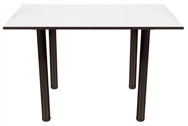 Masa de bucatarie DENVER, blat din PAL alb, 110X65X73 cm