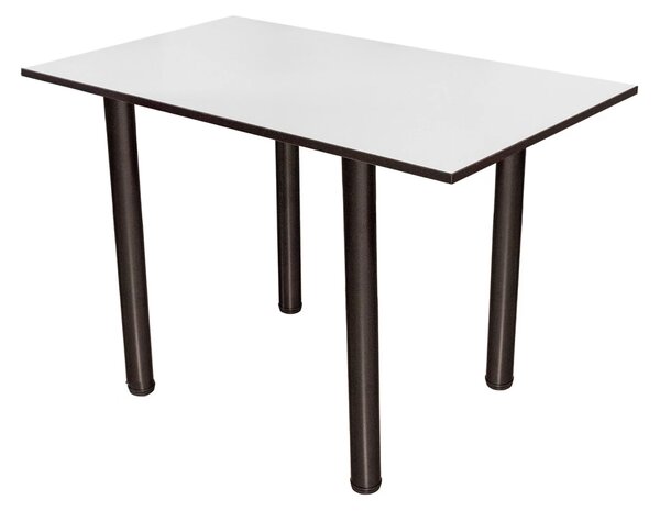 Masa de bucatarie DENVER, blat din PAL alb, 110X65X73 cm