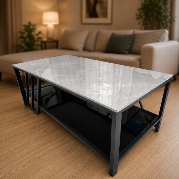 Măsuță de cafea Indianapolis DENVER | Design modern | Blat ceramic