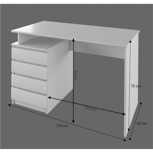 Masă PC Mundi NEW (alb). 1028751