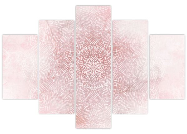 Tablou - Mandala roz (150x105 cm)