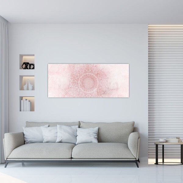 Tablou - Mandala roz (120x50 cm)