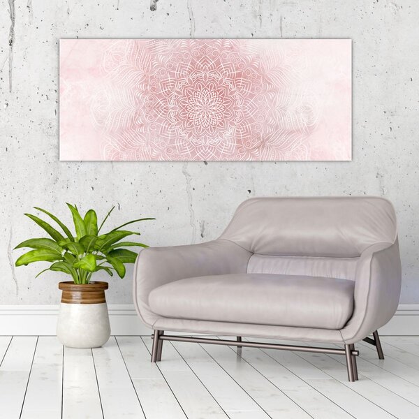 Tablou - Mandala roz (120x50 cm)