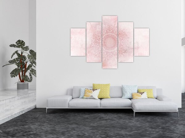 Tablou - Mandala roz (150x105 cm)