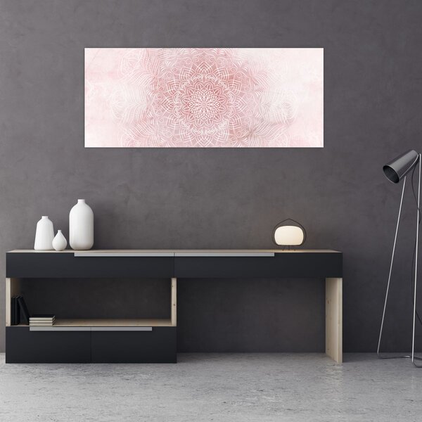 Tablou - Mandala roz (120x50 cm)