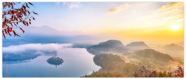 Tablou - Lacul Bled (120x50 cm)