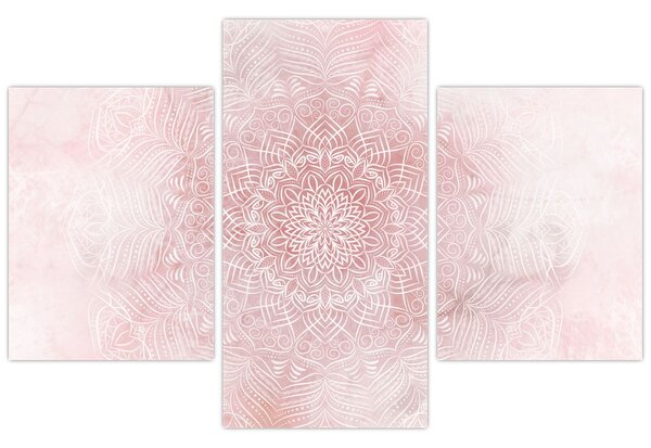 Tablou - Mandala roz (90x60 cm)
