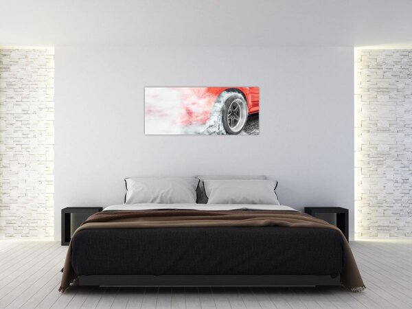 Tablou - Mașină de curse (120x50 cm)