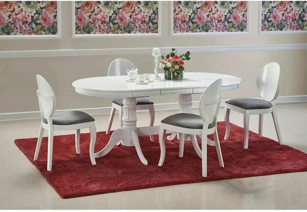 Masa alba vintage JOSEPH, 150/190x90x77 cm