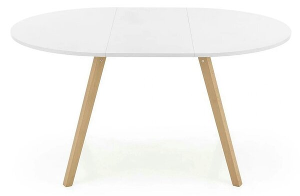 Masa extensibila RUBEN, alb/stejar, 102/142x102x73 cm