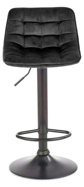 Scaun bar inalt H95, gri/gri inchis, stofa/otel, 43x44x84/106 cm