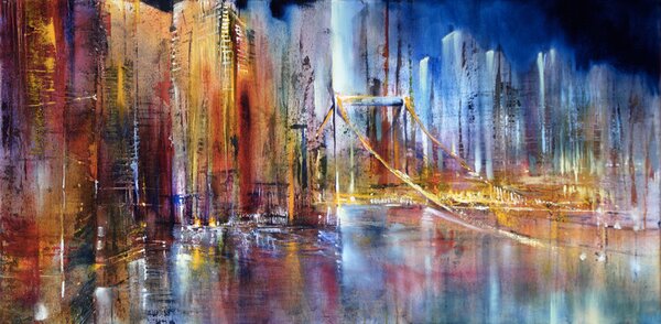 Ilustrare City view, Annette Schmucker, (40 x 20 cm)