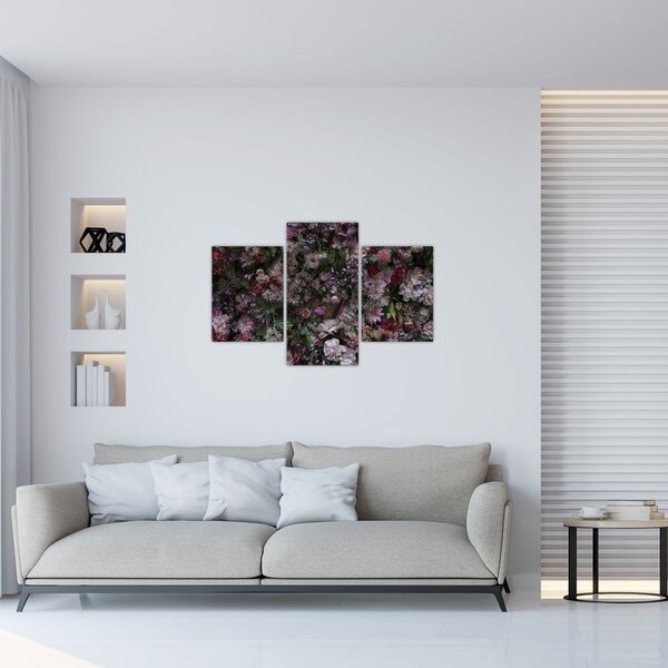 Tablou - Perete de flori (90x60 cm)