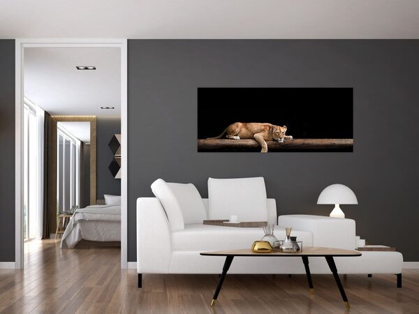 Tablou - Lioness (120x50 cm)