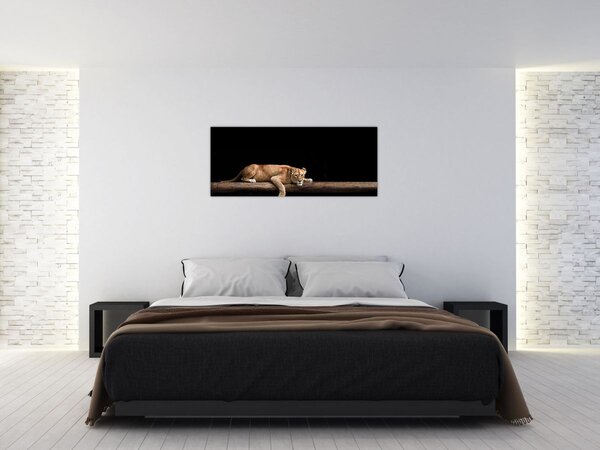 Tablou - Lioness (120x50 cm)