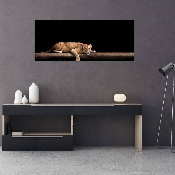 Tablou - Lioness (120x50 cm)