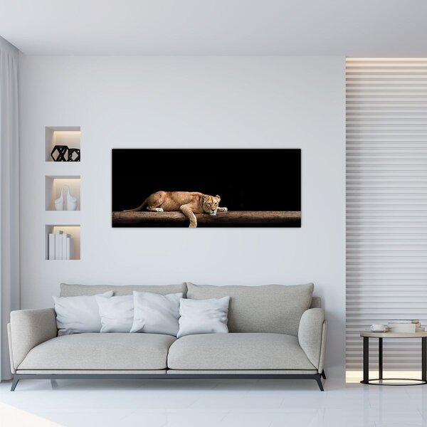 Tablou - Lioness (120x50 cm)
