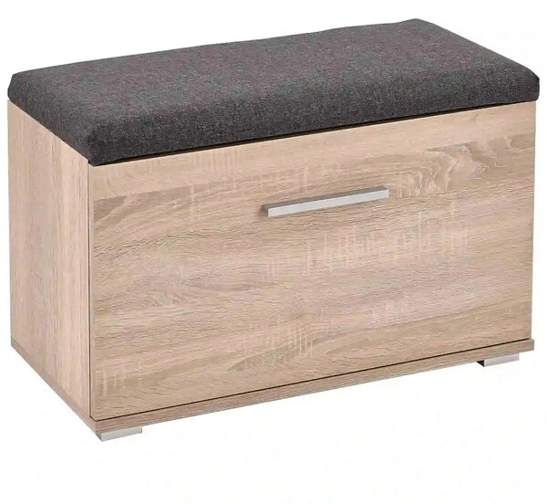 Pantofar LIMA ST2, gri/stejar sonoma, PAL laminat, 70x32x45 cm
