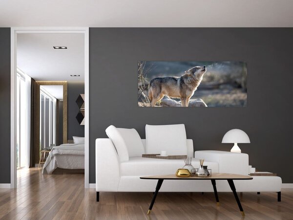 Tablou - Lupul urlător (120x50 cm)