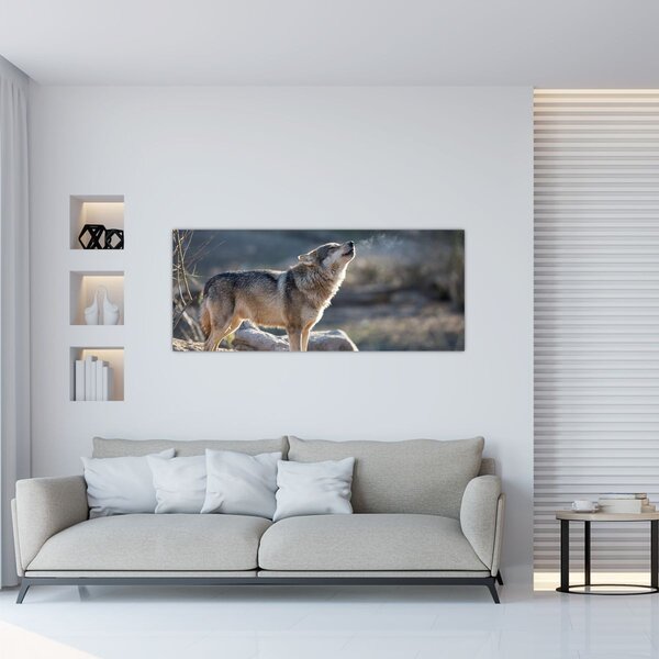 Tablou - Lupul urlător (120x50 cm)