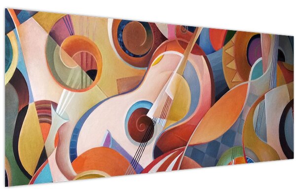 Tablou - Abstract muzical (120x50 cm)