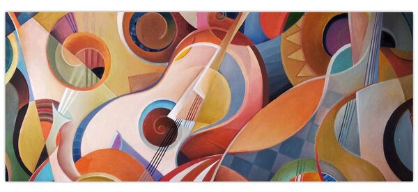 Tablou - Abstract muzical (120x50 cm)