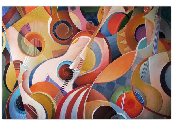 Tablou - Abstract muzical (90x60 cm)