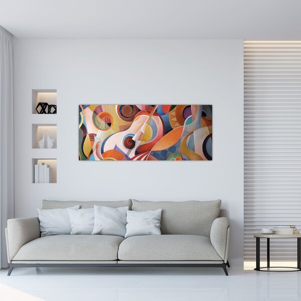 Tablou - Abstract muzical (120x50 cm)