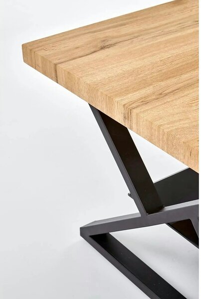 Masuta cafea XENA, negru/stejar natural, 110x60x45 cm