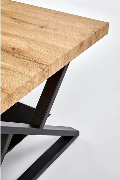 Masuta cafea XENA, negru/stejar natural, 110x60x45 cm