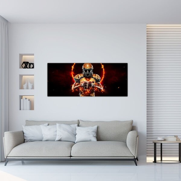 Tablou - Jucător de fotbal american (120x50 cm)