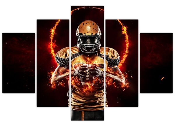 Tablou - Jucător de fotbal american (150x105 cm)