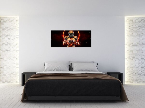 Tablou - Jucător de fotbal american (120x50 cm)