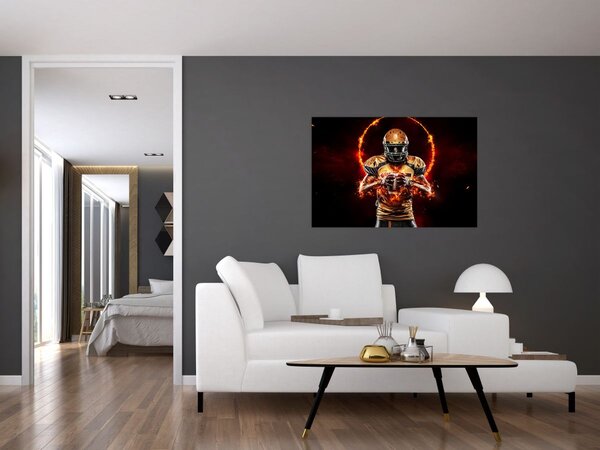 Tablou - Jucător de fotbal american (90x60 cm)