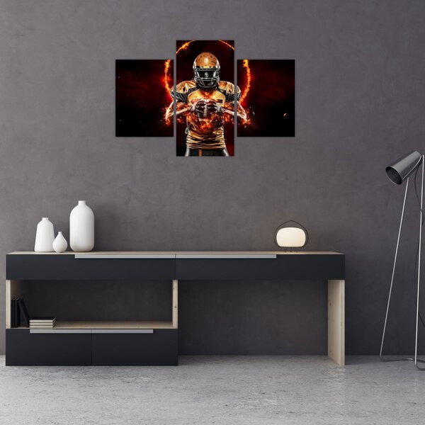 Tablou - Jucător de fotbal american (90x60 cm)