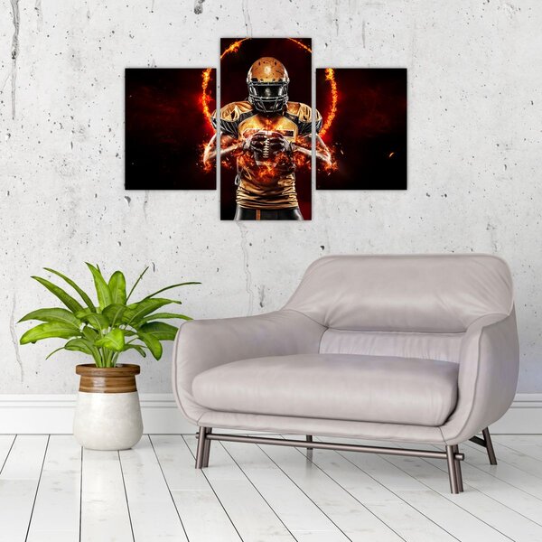 Tablou - Jucător de fotbal american (90x60 cm)