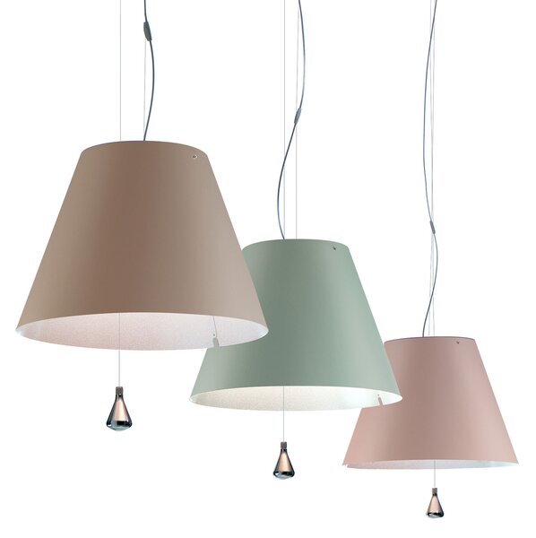 Luceplan Costanza lampă suspendată D13sas, verde, reglabil, Verde, Camera de zi / sufragerie, Plastic, Design