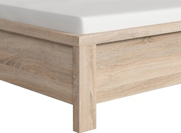 Cadru pat KASPIAN 140x200, stejar sonoma, PAL laminat