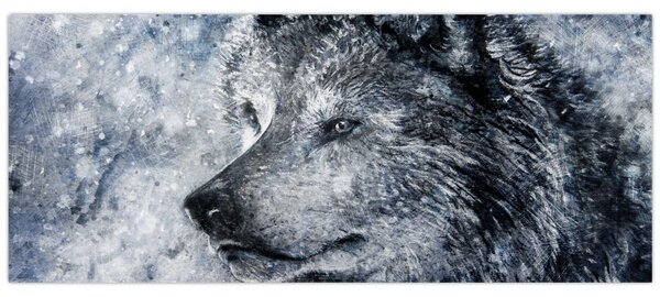 Tablou - Lupul din desene animate (120x50 cm)