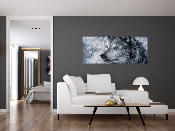 Tablou - Lupul din desene animate (120x50 cm)