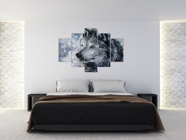 Tablou - Lupul din desene animate (150x105 cm)