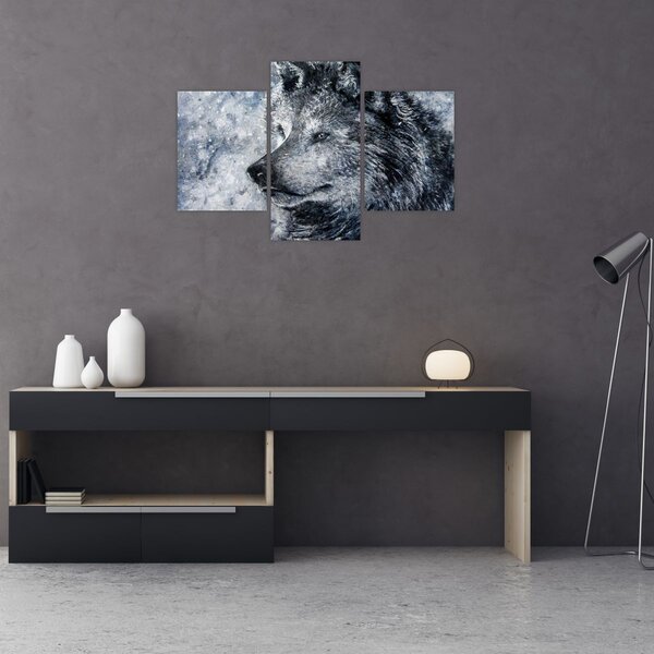Tablou - Lupul din desene animate (90x60 cm)