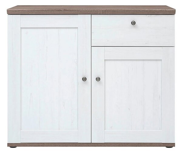 Comoda STOCKHOLM, alb andersen/stejar sonoma, PAL, 103x43x88 cm
