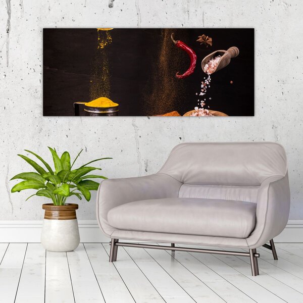 Tablou - Condimente în mișcare (120x50 cm)