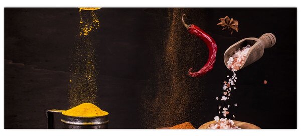 Tablou - Condimente în mișcare (120x50 cm)