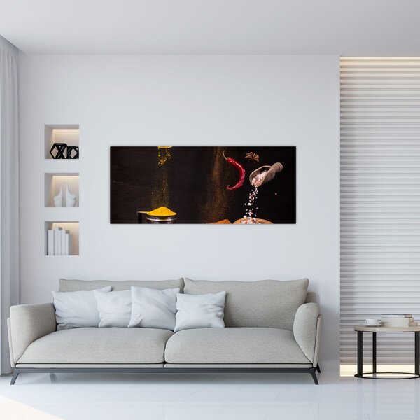 Tablou - Condimente în mișcare (120x50 cm)
